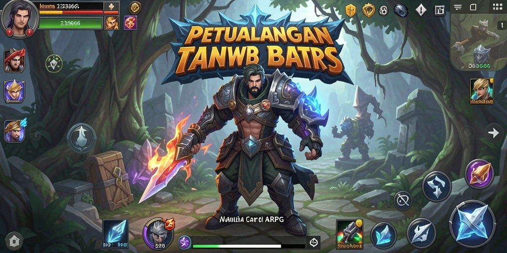 Tampilan gameplay menakjubkan di dunia ARPG 333666.