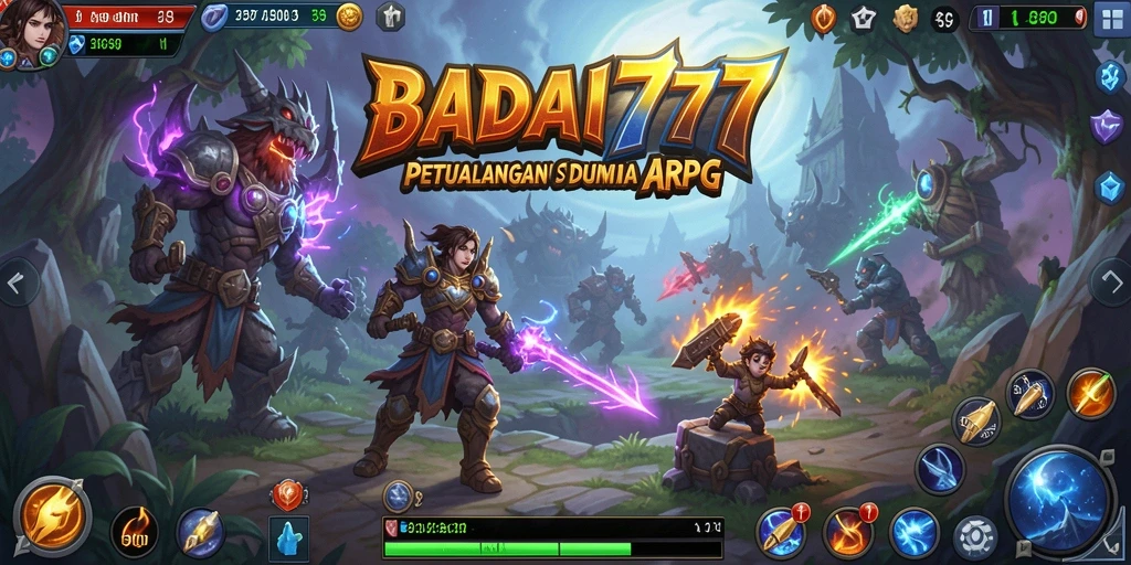 Tangkapan layar yang menunjukkan aksi pertarungan seru di BADAI777.
