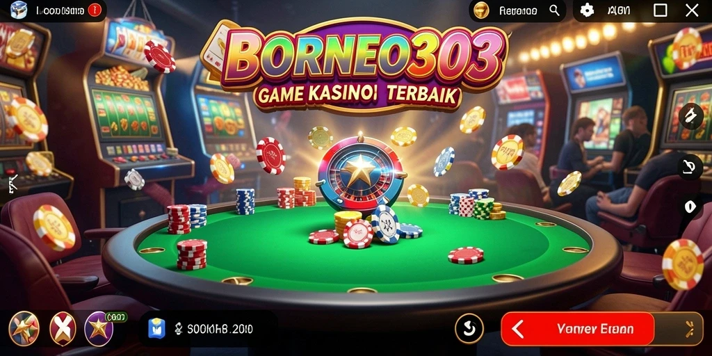 Tampilan gameplay mendebarkan di BORNEO303 untuk pengalaman Kasino.