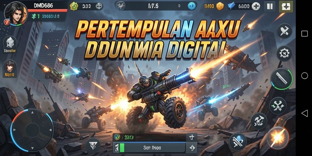 Tangkapan layar DMD686 menampilkan aksi seru dan karakter yang dinamis.
