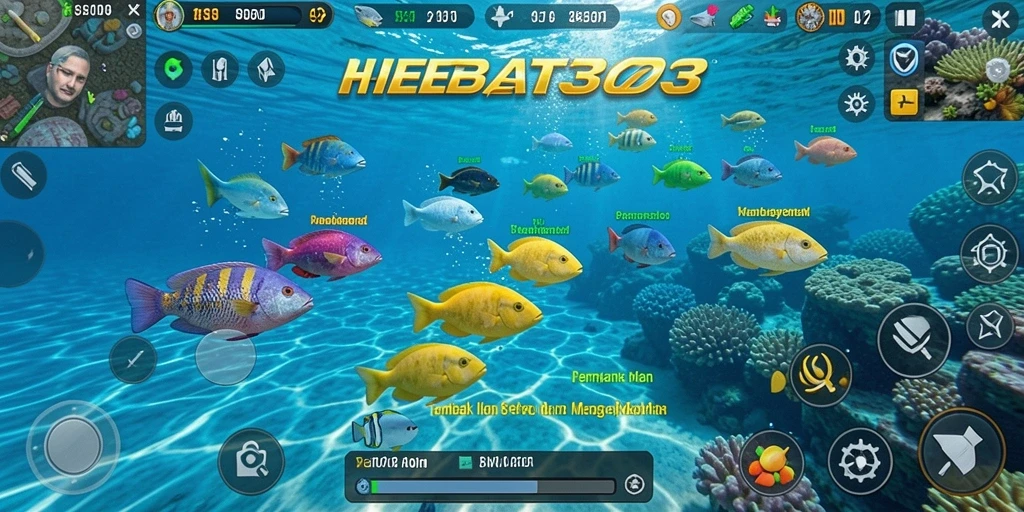 Tampilan gameplay menembak ikan yang menakjubkan di HEBAT303.