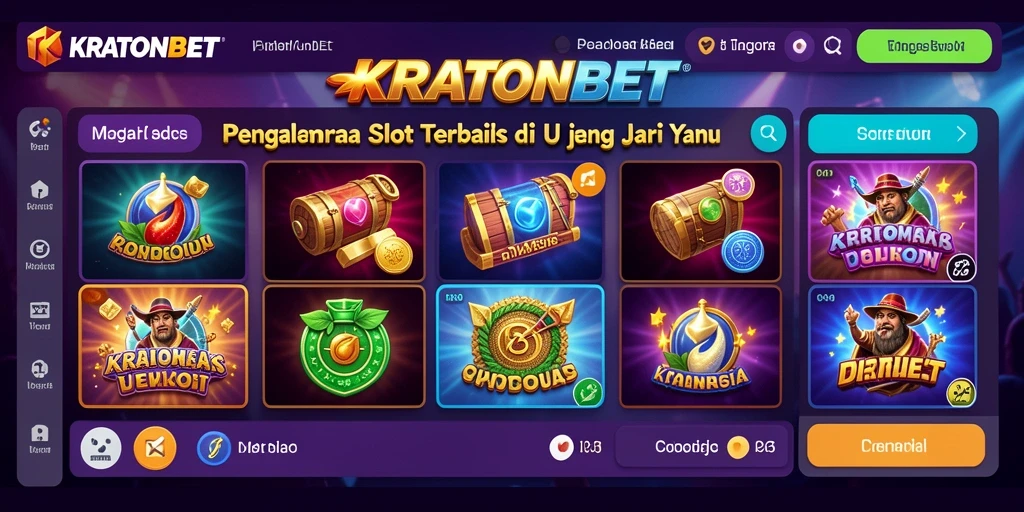 Tampilan gameplay Slot yang menarik dan penuh warna dalam KRATONBET.