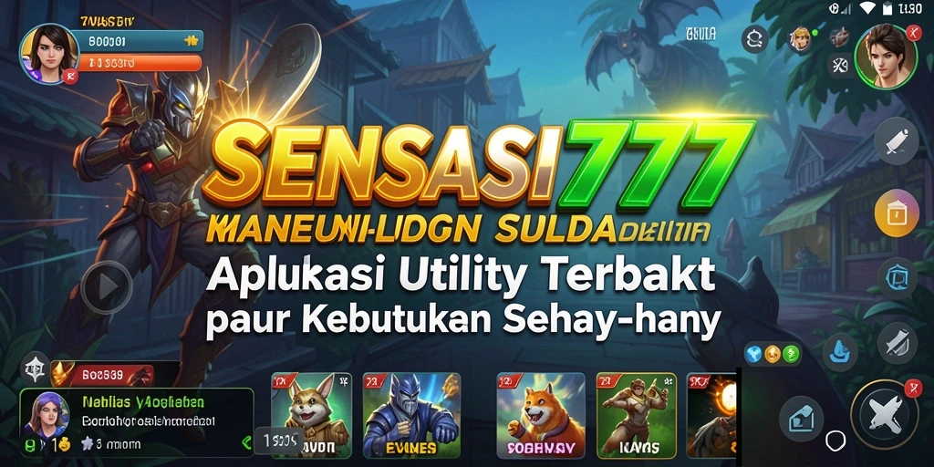 Tampilan antarmuka SENSASI777 yang bersih dan fungsional.