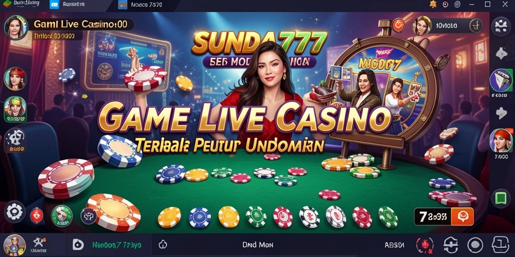 Tampilan gameplay Live Casino SUNDA777 yang menarik dan interaktif.