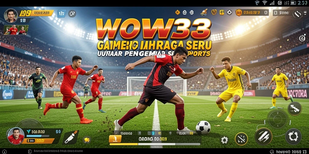 Tampilan gameplay WOW33 yang mendebarkan dalam pertandingan olahraga.